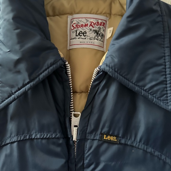 Lee Men's Dark Blue Puffer Jacket - Picture 2 of 5